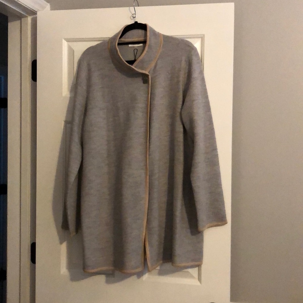 Calvin Klein grey wrap sweater
